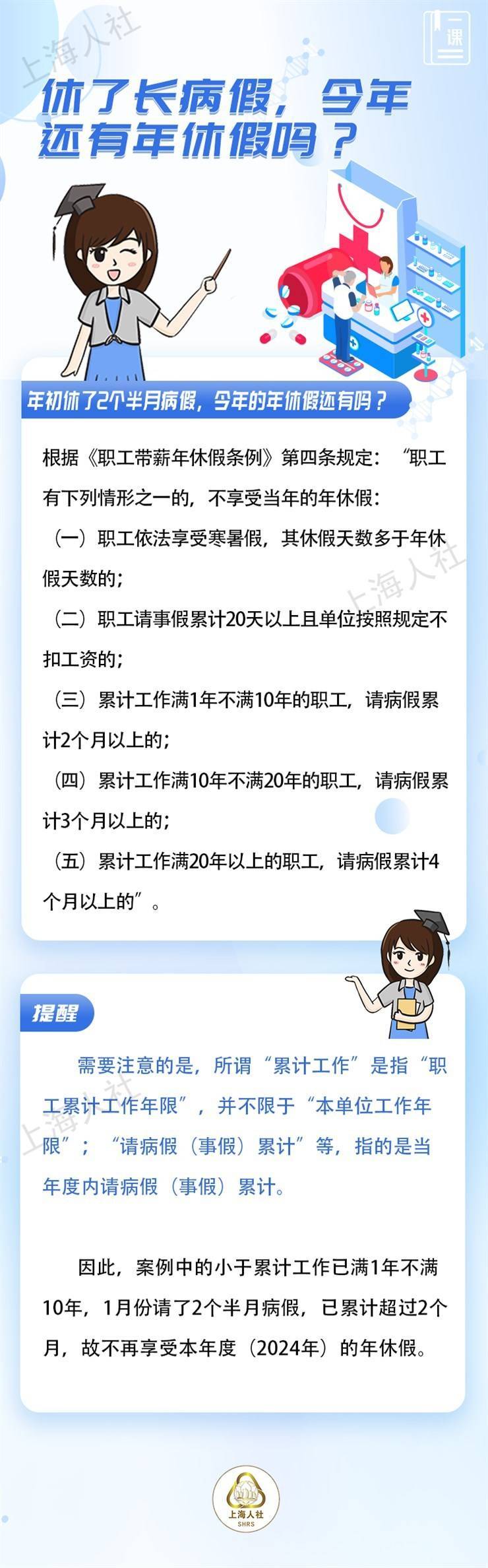 休了长病假，今年还有年休假吗？